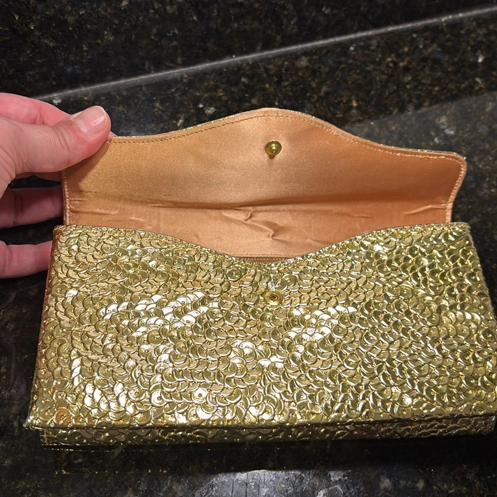 Gold Clutch Bag